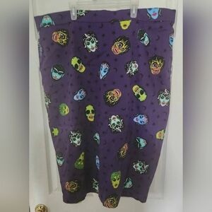Vixen by Micheline Pitt Ben Cooper Monster Mask Pencil Skirt - Purple - 4X